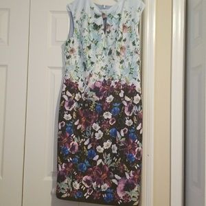 NWT SLNY Flowered Dress